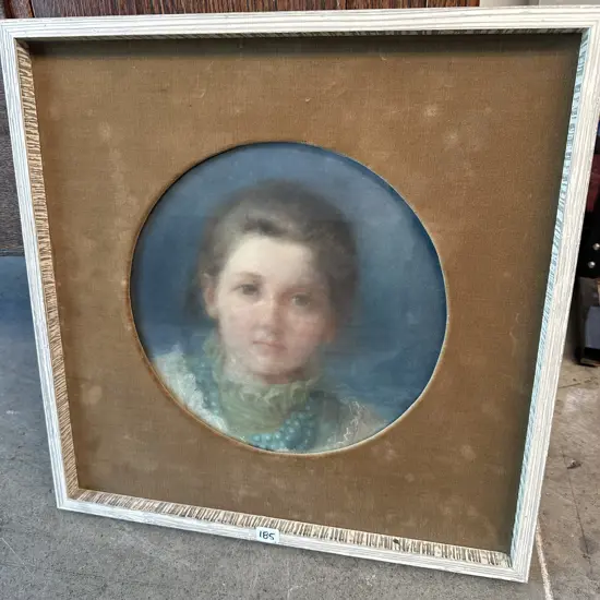 Ann Jane Wimperis (1844-1929) painting in vintage frame