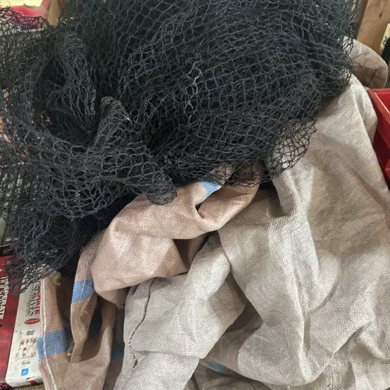 Two Fadge bags and bird netting.