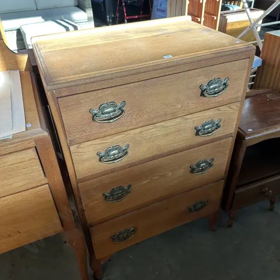 Oak tallboy