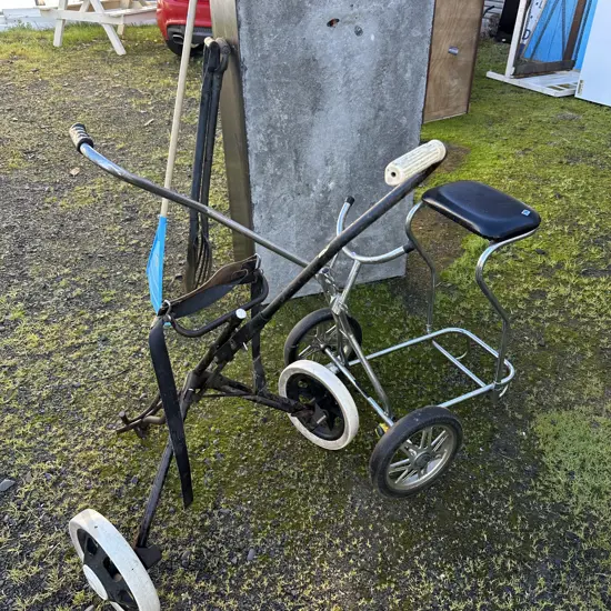 2 x golf trolleys