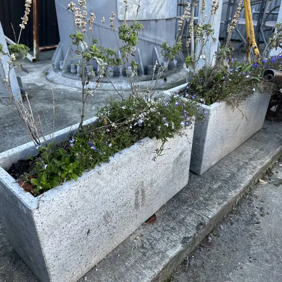 pr stone planter boxes
