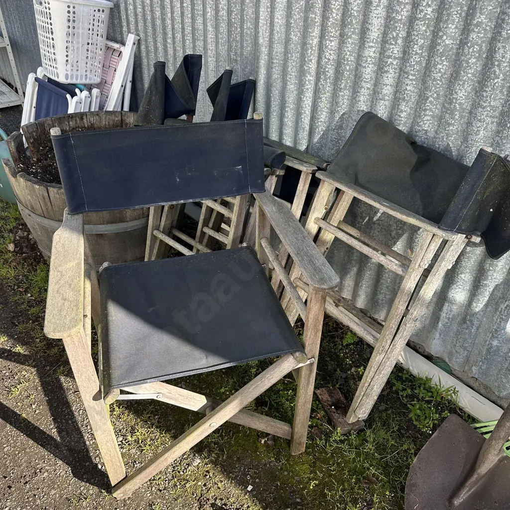 set 4 folding outdoor chairs Image 1++