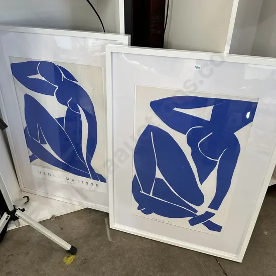 Pr of Matisse framed prints