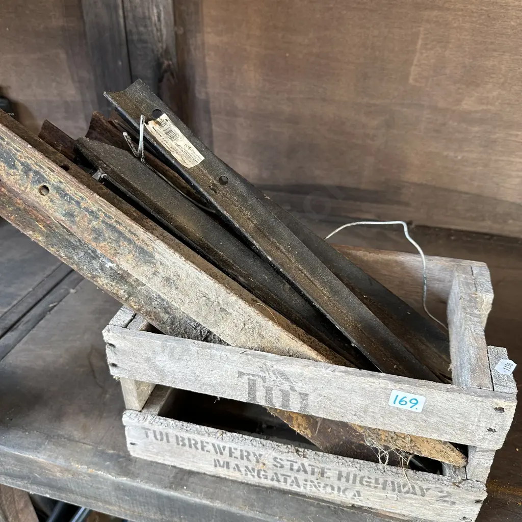 small Tui crate full of approx 14 400mm stakes Image 1++