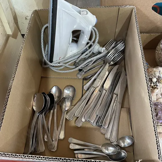 cuttlery and iron