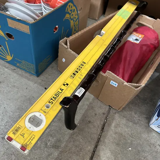 level, walk stick folding chair