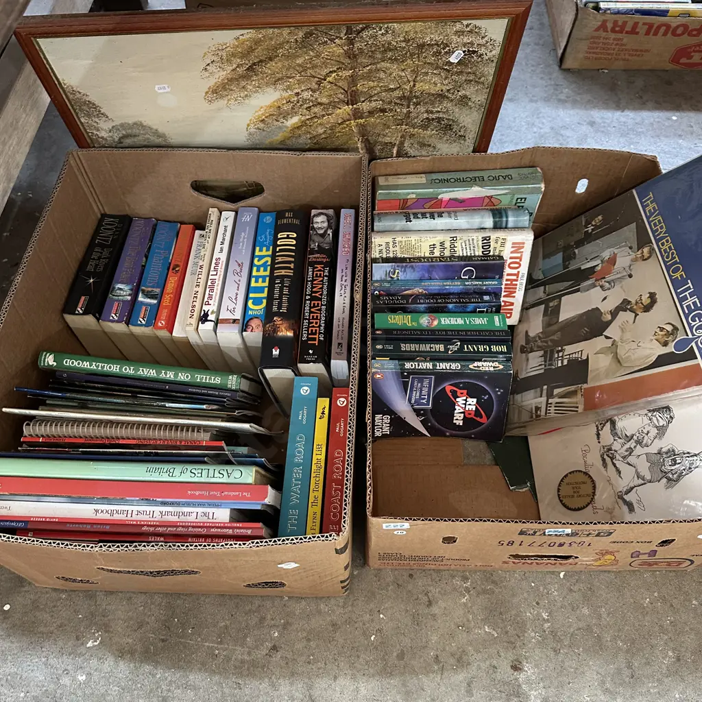 2 boxes books  etc Image 1++