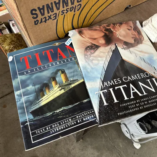 2 x Titanic books