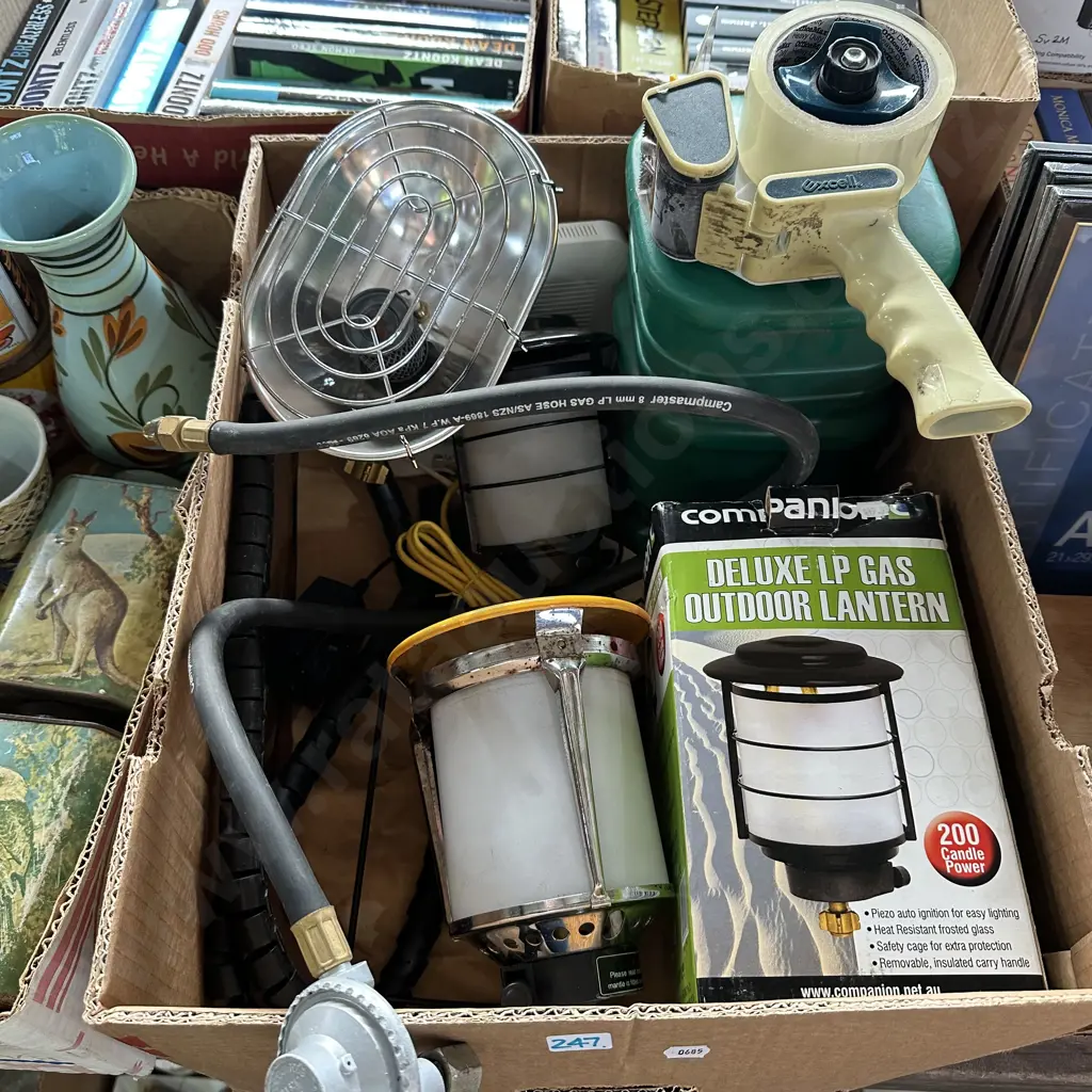 camping gear and packing gun Image 1++