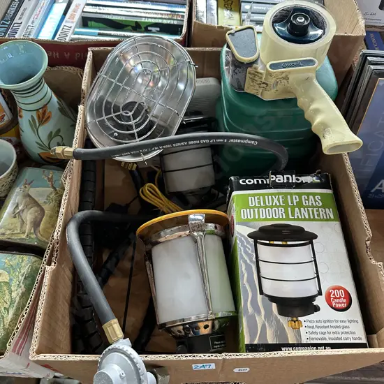 camping gear and packing gun