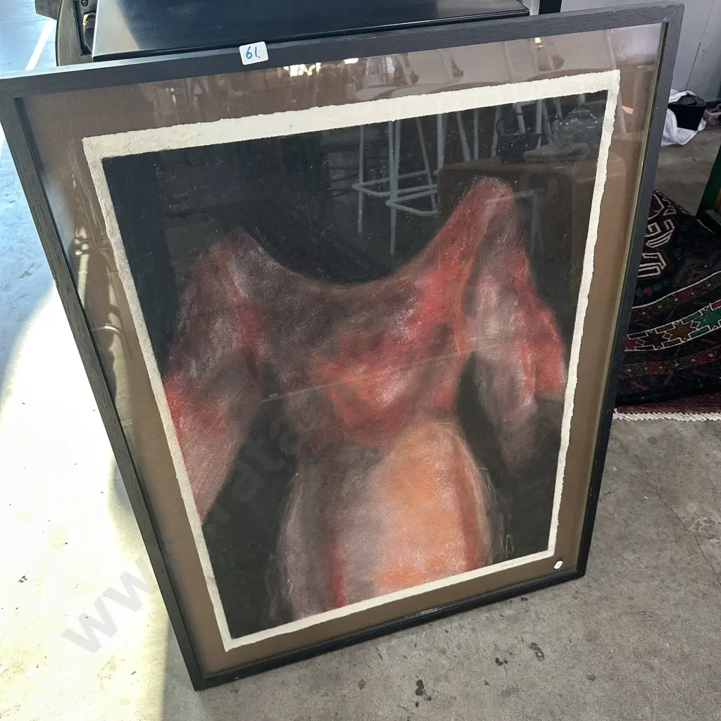 signed & framed painting 1995 Image 1++