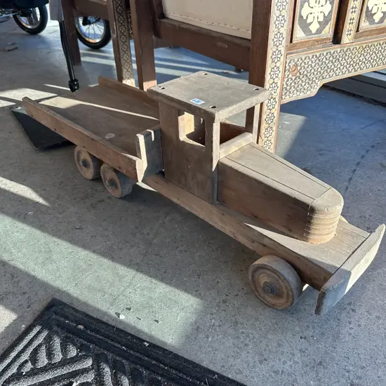 large wooden toy truck