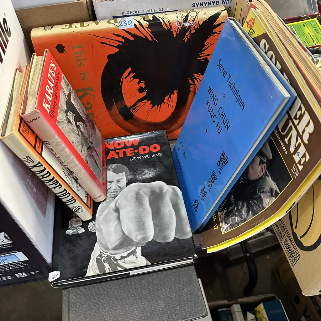 Lot of Karate books and magazines. Image 1++
