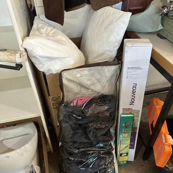 New 120cm Fibre optic Xmas tree, incense sticks and bedding/pillows.