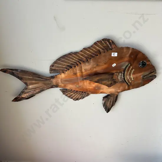 Snapper Art by Copper Worx NZ 80cm