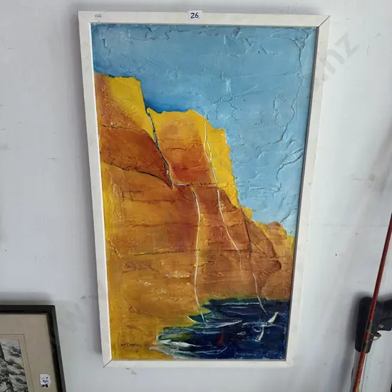 Acrylic on plaster by Barbara Daniel