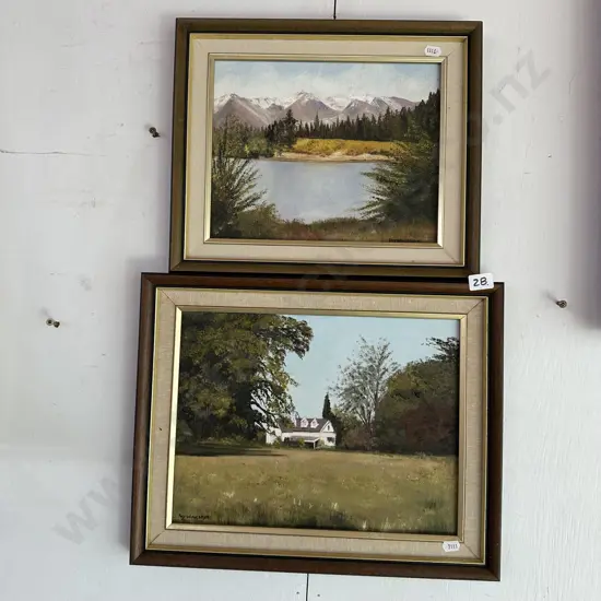 2 x Fay Winslade oil paintings