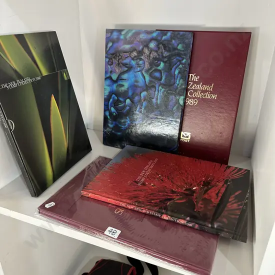 6 NZ year stamp albums