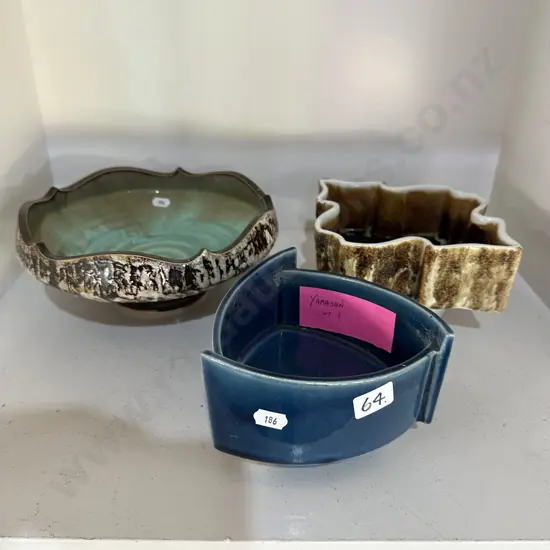 3pc Yamasan pottery