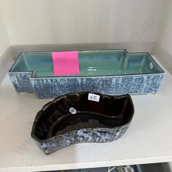2pc Yamasan pottery