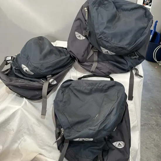 3 x VAUDE clip on cycle bags