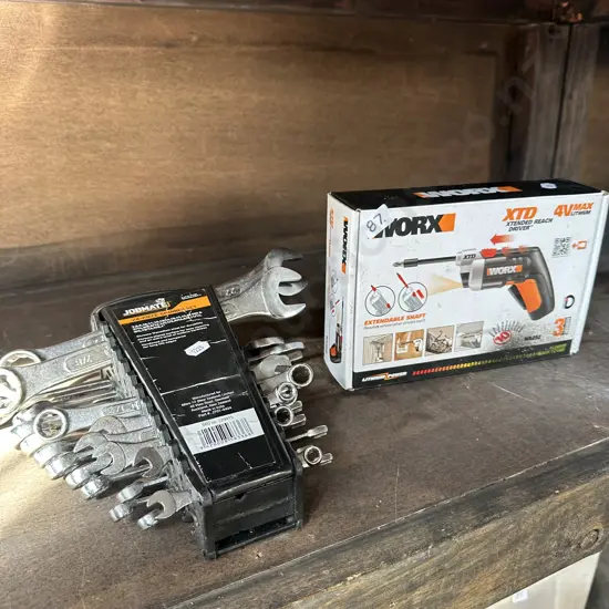 spanner set and battery driver