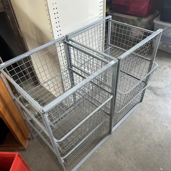 2 x wire basket stands