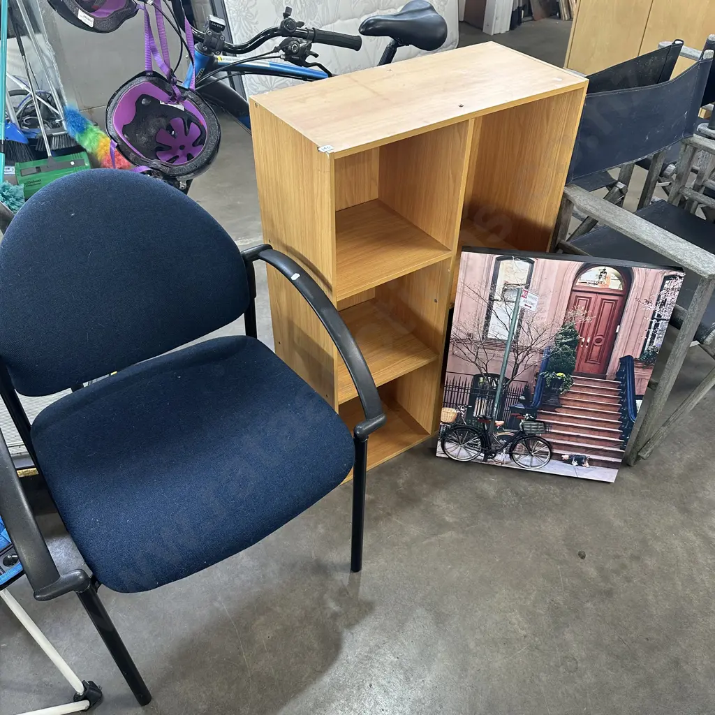 cube shelf, picture and office chair Image 1++
