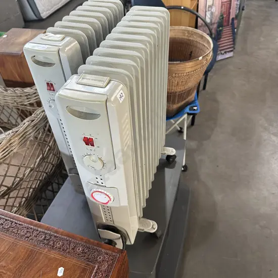 2 x oil heaters plus cabinet