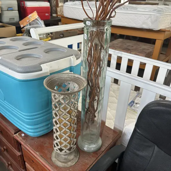 candle and vase