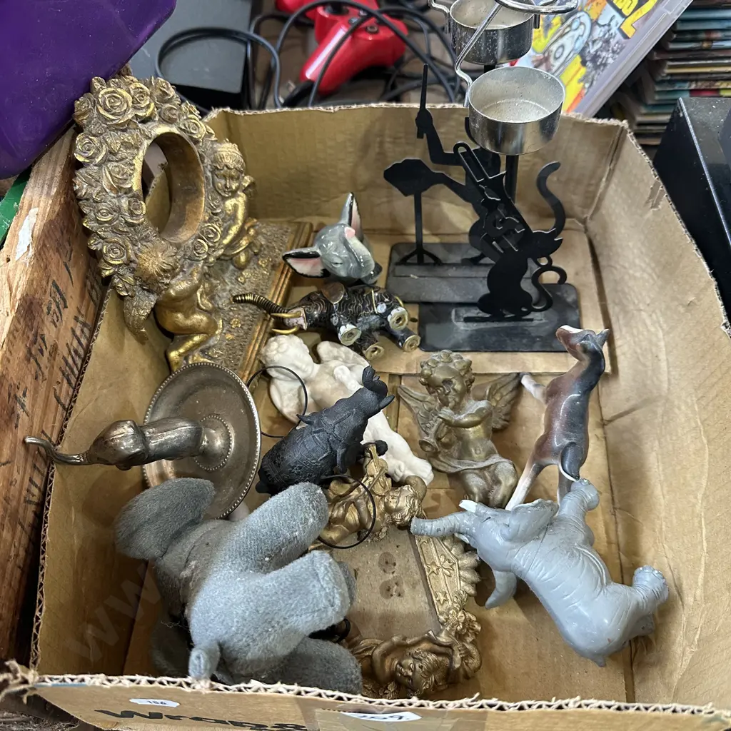 Box lot of collectable figures etc. Image 1++