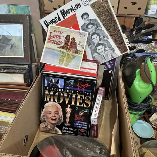 Box lot books and records etc.