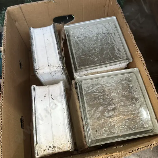 Six glass bricks.