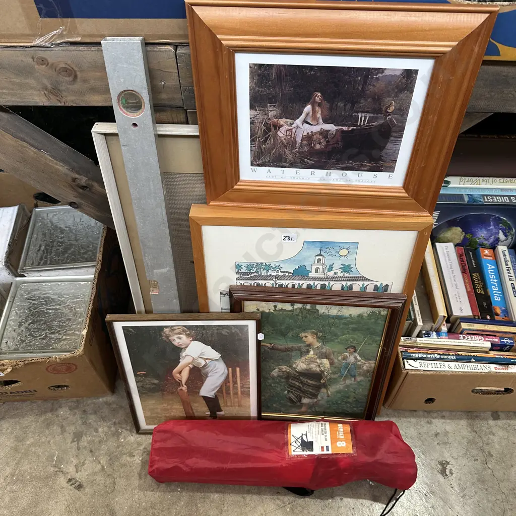 Five pictures, kids folding chair and level. Image 1++