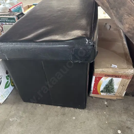 Christmas tree plus collapsible ottoman (average)