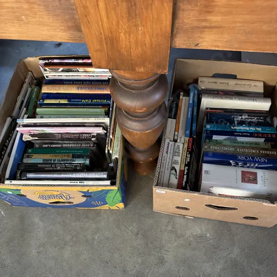 Two boxes of books.