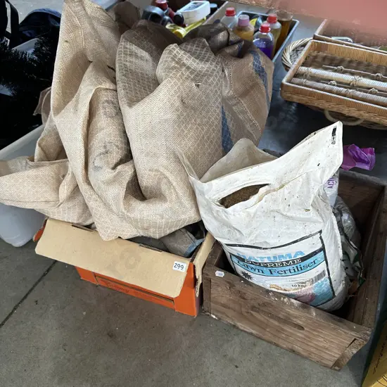 Three fadges plus fertilizer etc.