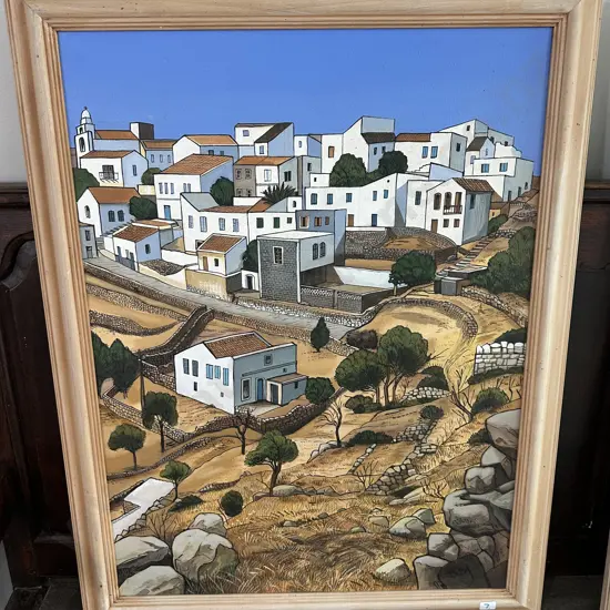 painting "Nissyros" by John Staniford 1995
