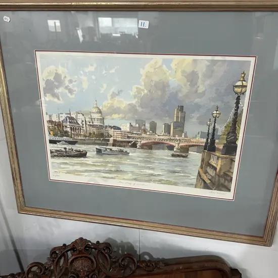 signed ltd ed 148/850 "The city of London" by Ben Wright