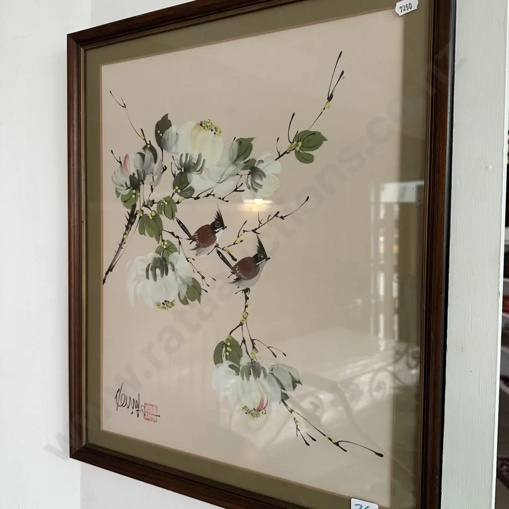 Oriental silk painting Image 1++