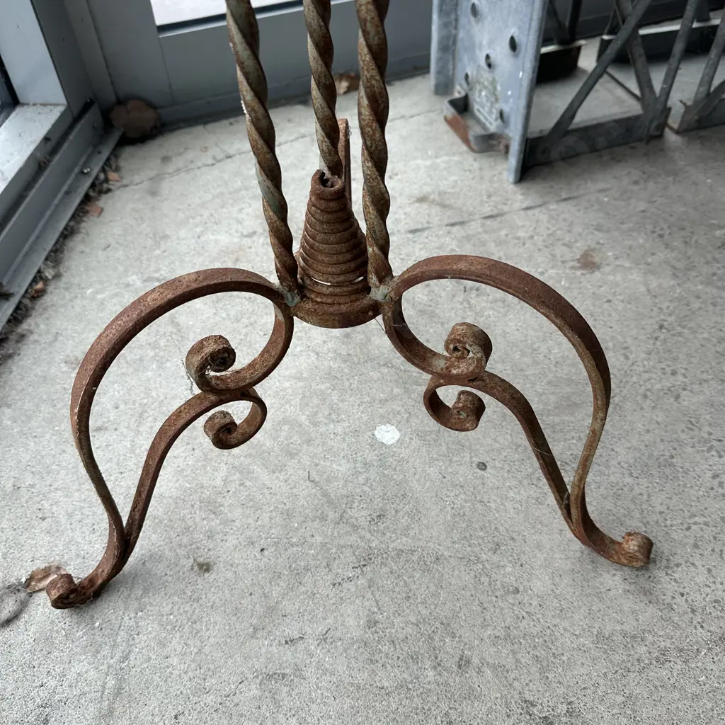 wrought iron base jardiniere stand Image 1++