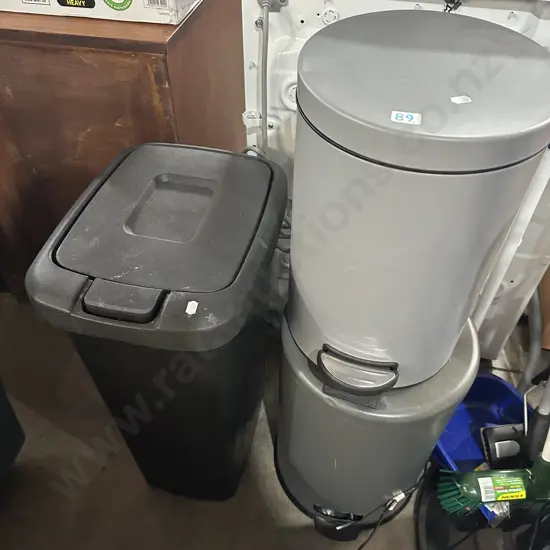 3 x bins
