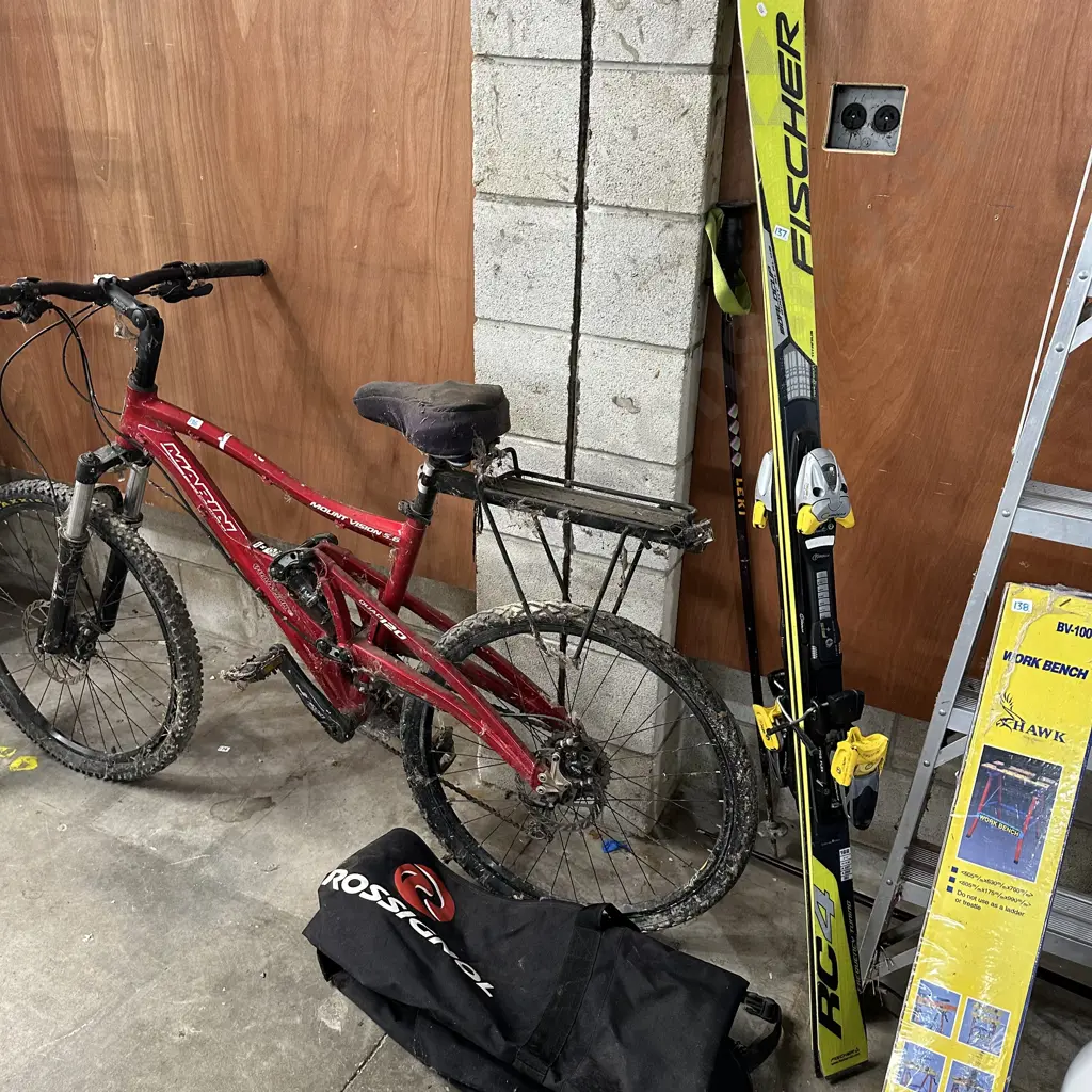 skis, poles, bag Image 1++