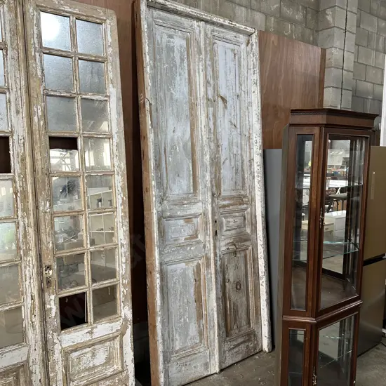 large Egyptian antique framed doors