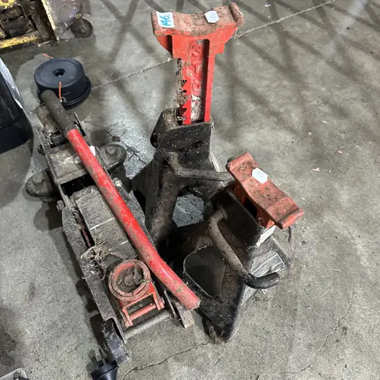 axle stands, trolley jack