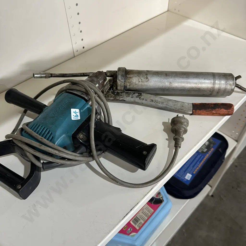 Makita drill and grease gun Image 1++