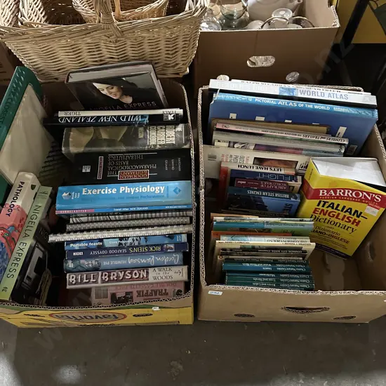 Two boxes of books.
