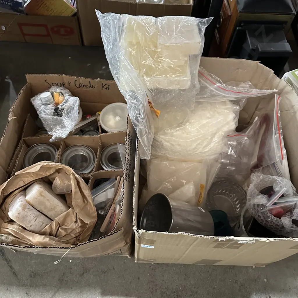 Two boxes soap and candle kit. Image 1++