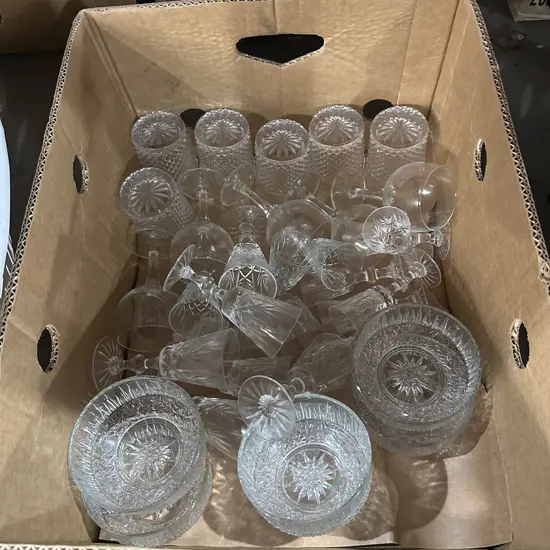 crystal and glassware