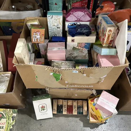 Large collection of soaps, after shave and moisturized hand lotion.